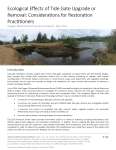 Thumbnail of cover from the document Ecological effects of tide gate upgrade or removal : considerations for restoration practitioners.