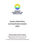Thumbnail of cover of the document Noxious weed policy and classification system