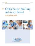 Thumbnail of cover from the document OHA Nurse Staffing Advisory Board legislative report.