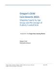 Thumbnail of cover from the document Oregon's child care deserts.